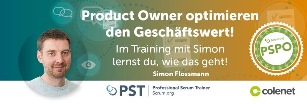 Flyer zum PSPO-Training mit Simon
