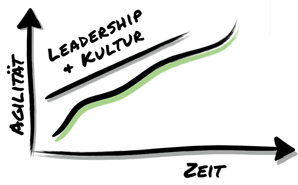 Grafik zu "Effektive Agilität" (Agile Leadership Journey)
