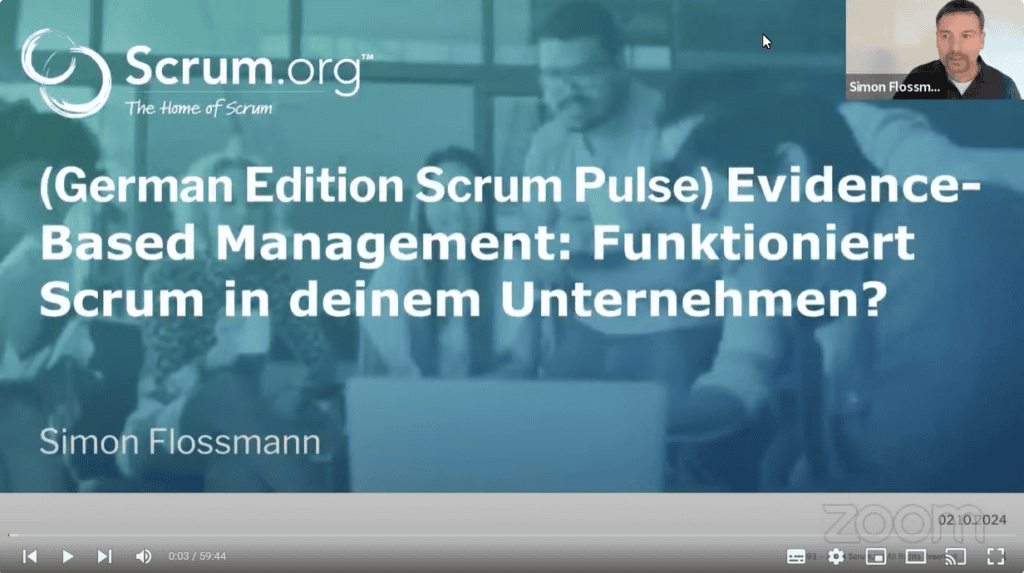 Startseite Webinar mit Simon Flossmann zum Evidence Based Management